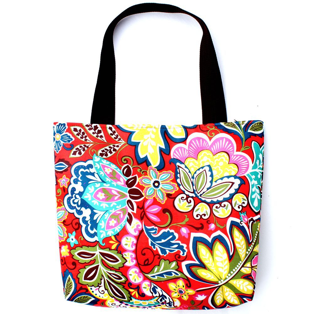 【简约时尚女士休闲印花手提单肩包印花布手袋 祺旺箱包 一件代发】