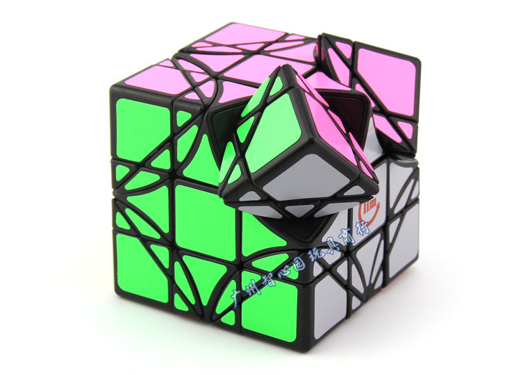 方是lim 超级转角三阶魔方黑色 超级转角三阶 魔中魔异形魔方