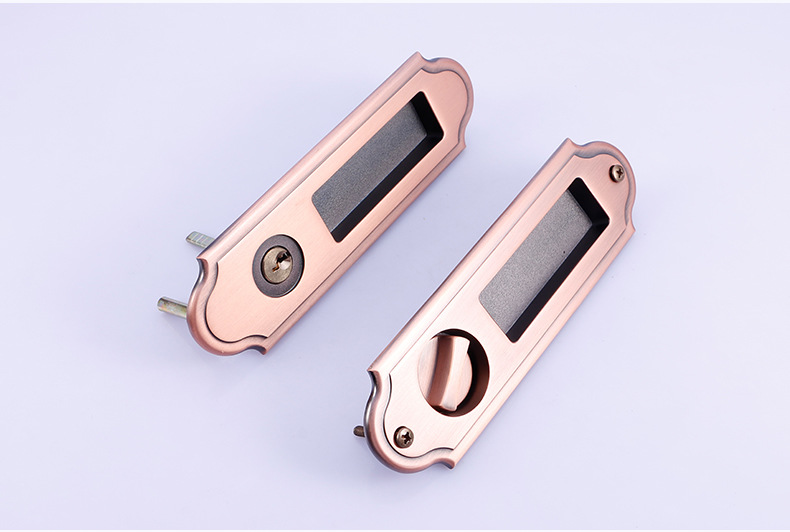 推拉门锁移门锁阳台卧室厨房卫生间室内木门隐形钩锁五金厂家批发