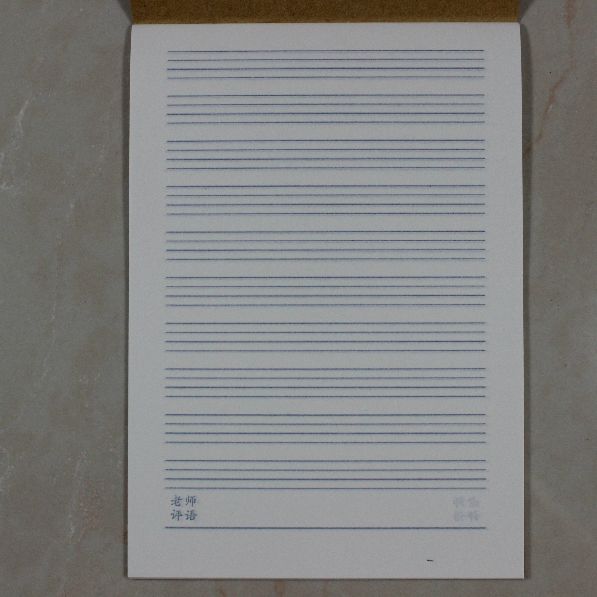 玛丽小学生外语练习本32k24页牛皮面小学生统一双面英语本