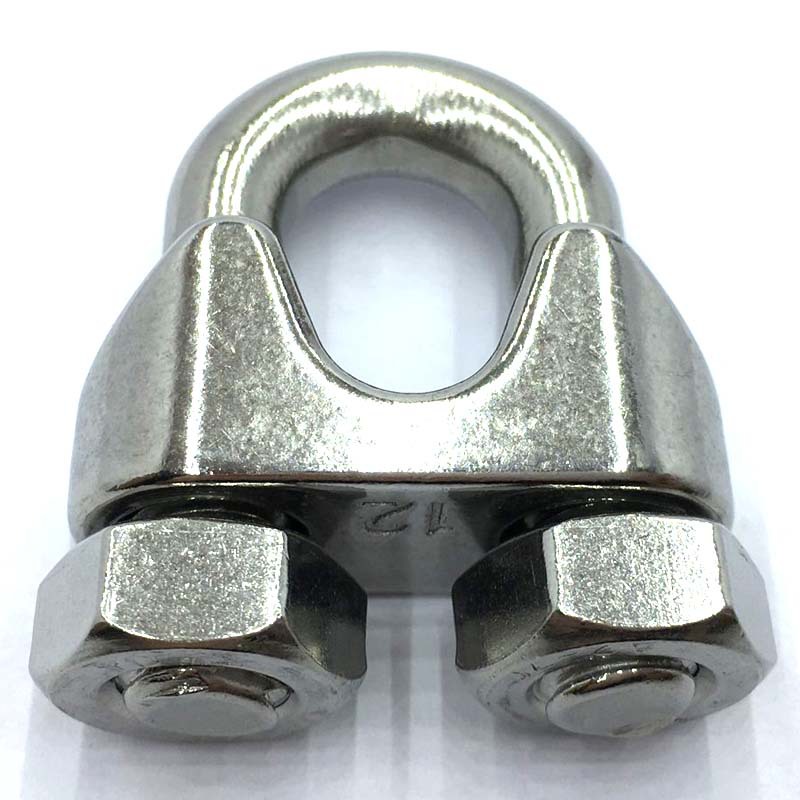 304不锈钢钢丝绳夹卡头u型钢丝夹轧头线卡夹子din741m2m20