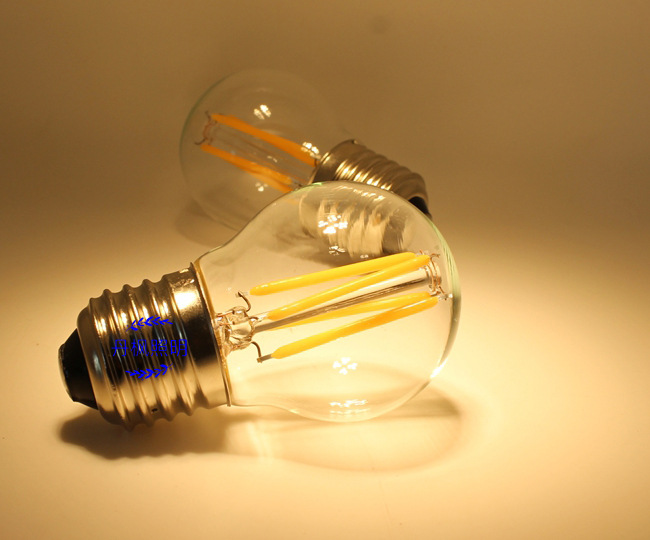 g45 g14 led 灯丝球泡,节能灯泡 可调光led装饰仿古灯泡 实力厂家