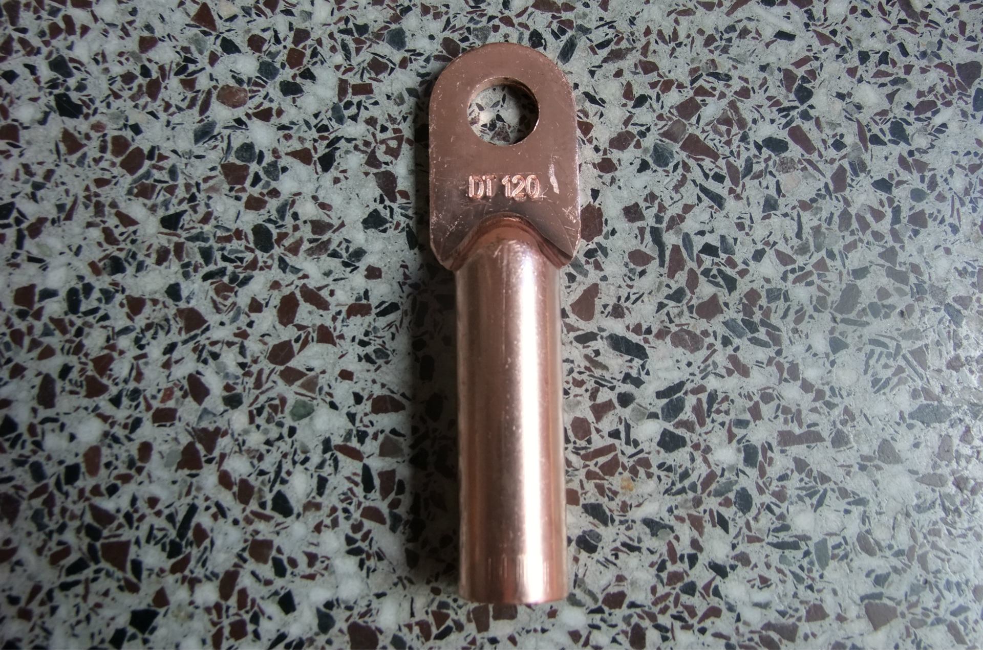 厂家供应 dt-120a 电缆铜接头 铜接线端子 堵油铜端子 紫铜鼻子