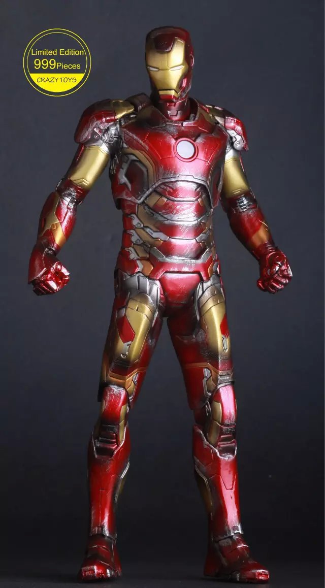 12寸crazy toys复仇者联盟2 奥创纪元 mk43 钢铁侠 手办模型摆件