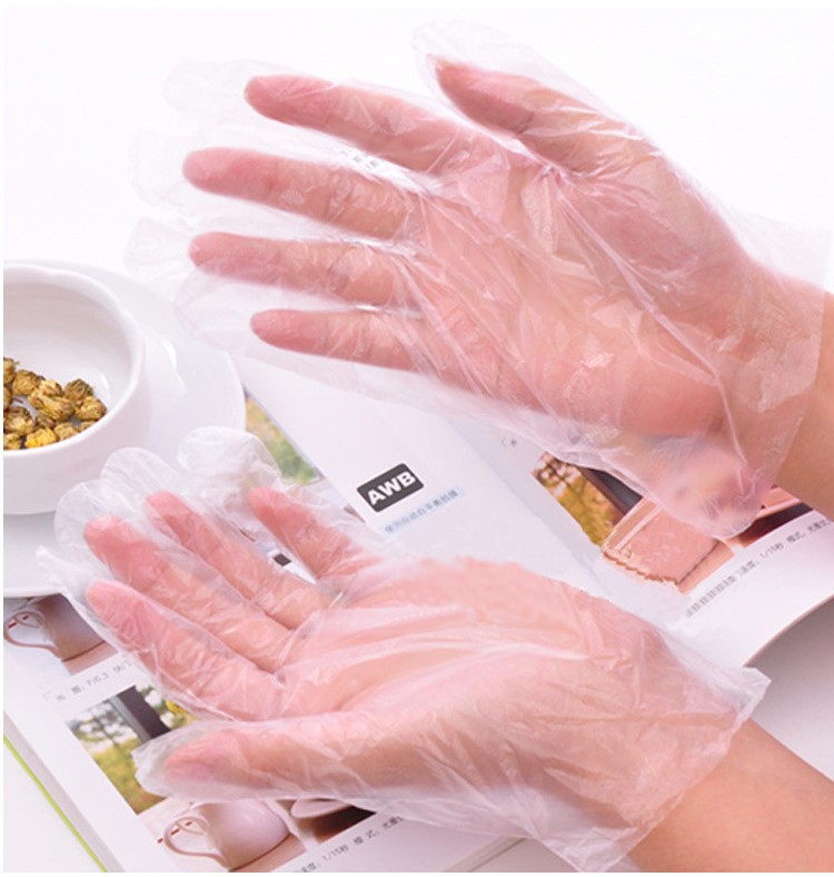 (100只装)一次性防油手套 透明手套 卫生手套 染发必备手套