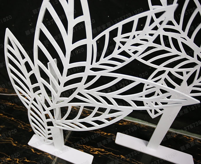 新款pvc婚庆装修用品道具欧式雕花蕾丝树叶摆件舞台厨窗背景.