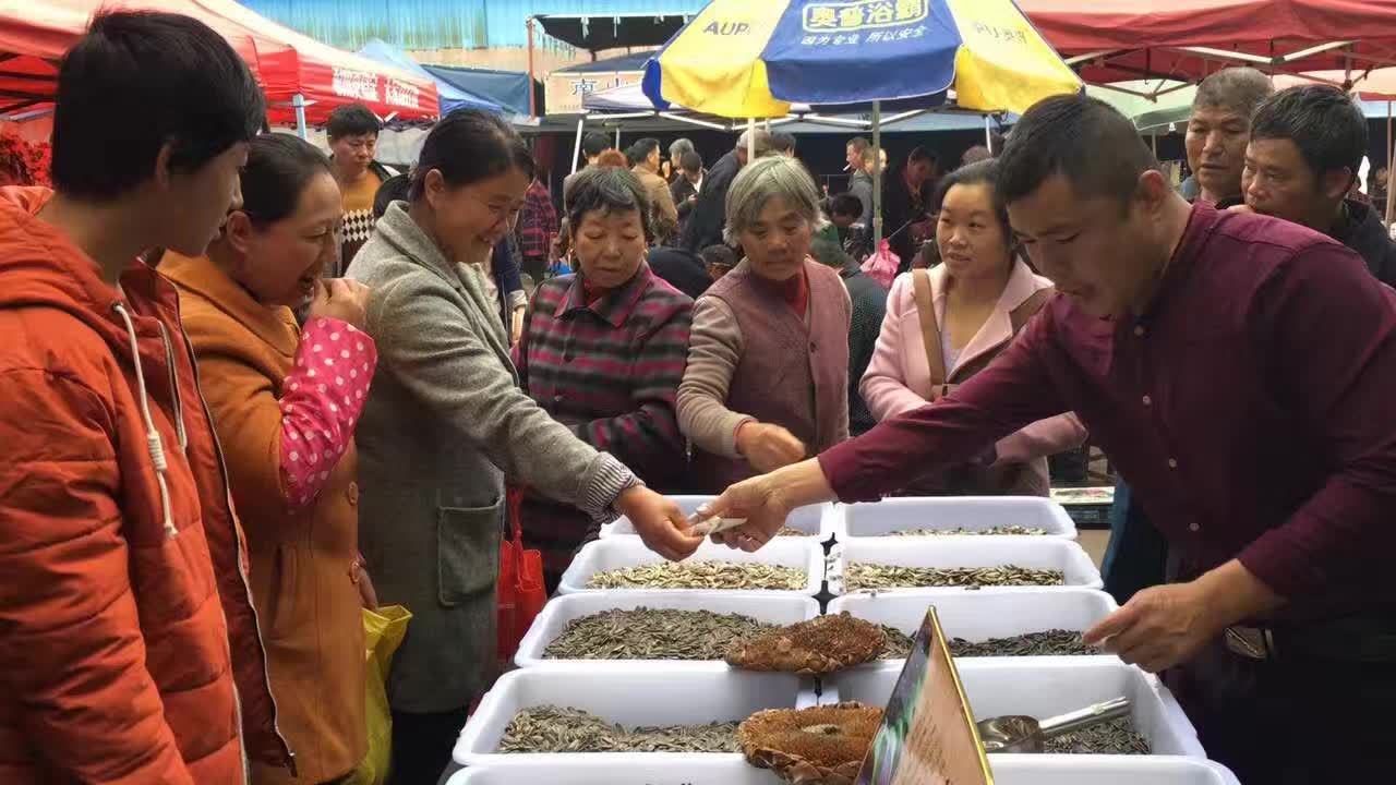 2016江湖地摊展销会热卖炒货葵瓜子奶油五香瓜子散装批发