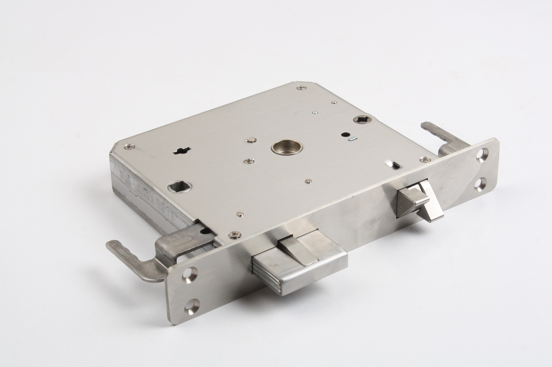 王力双快双活全不锈钢指纹密码锁锁体