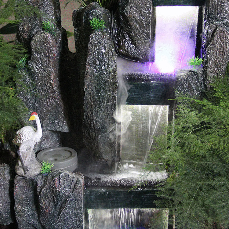 大型假山流水喷泉盆景室内山水景观阳台客厅庭院鱼池办公室摆件