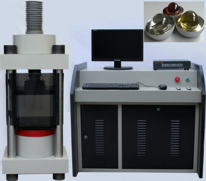 玻璃道钉抗压承载能力测试设备-玻璃反光道钉抗压破碎试验机