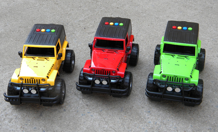 林达越野车吉普车模型带灯光音乐讲故事惯性车双开门儿童玩具车