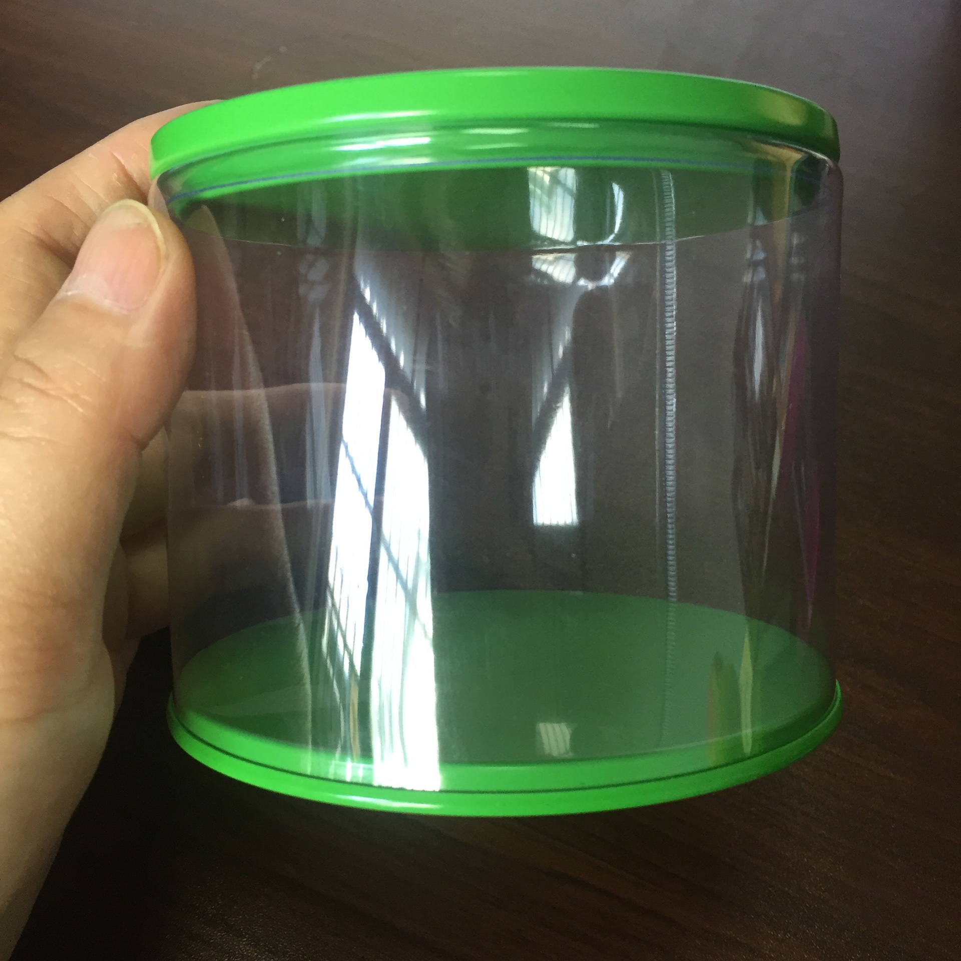 宁波余姚pvc圆筒 环保pvc桶 文具展示圆罐 10x8cm