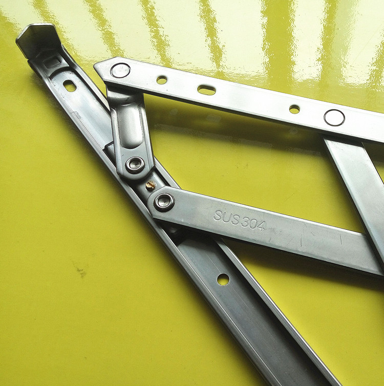 滑撑四连杆重型窗撑 304不锈钢平开窗铰链 塑钢窗五金厂家直销