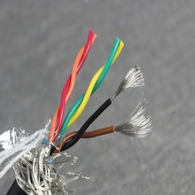 厂家直销控制电缆6芯0.75mm2双绞屏蔽线RVSP3*2*0.75加密编织