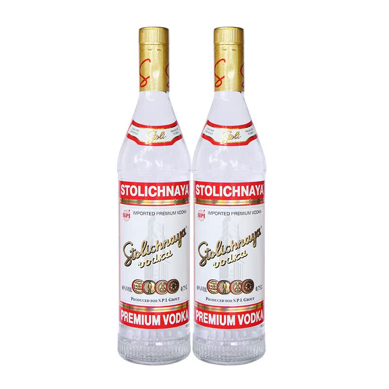 拉脱维亚原装进口stolichnaya苏连红牌伏特加苏红苏联红750ml