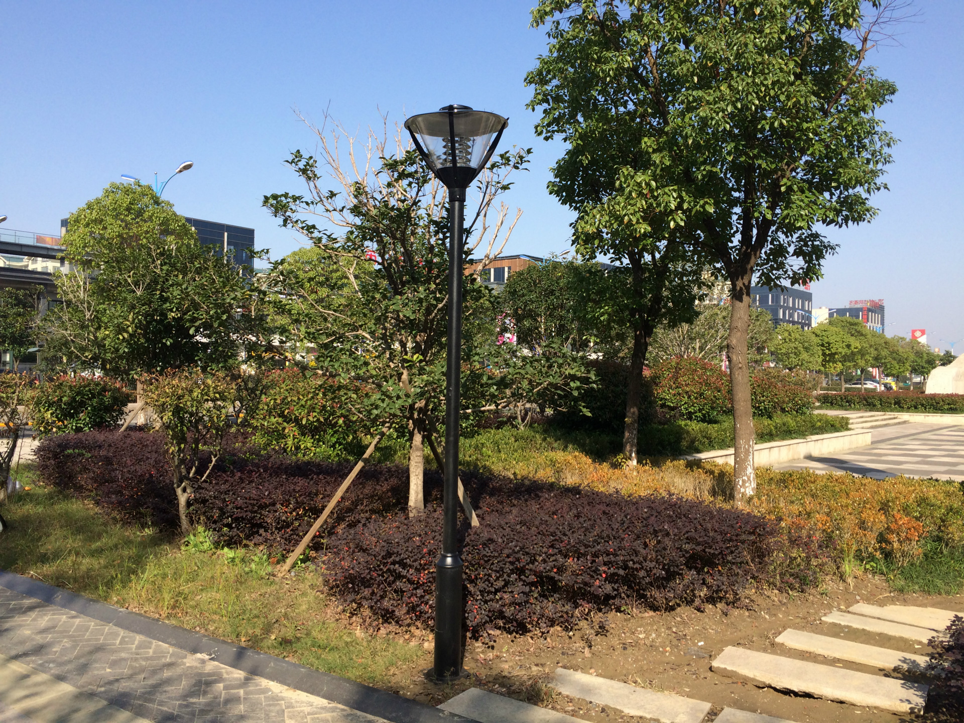 5m户外庭院灯 立式防水户外公园广场照明灯 花园景观路灯led