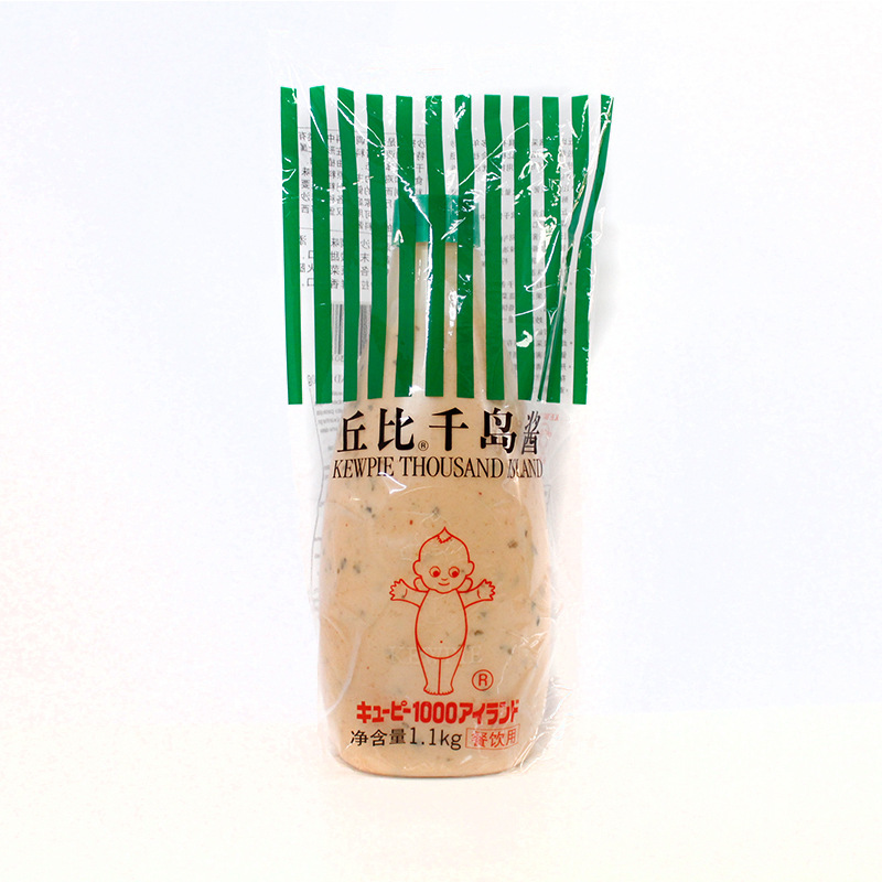【实体批发】丘比千岛酱1.1kg*9 寿司汉堡三明治沙拉酱千岛酱