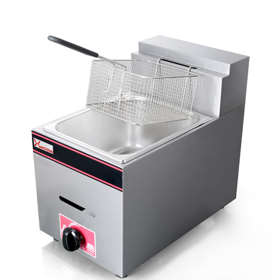 燃气炸炉商用油炸锅煤气油炸炉商用煤气炸锅炸薯条机薯塔机小吃机