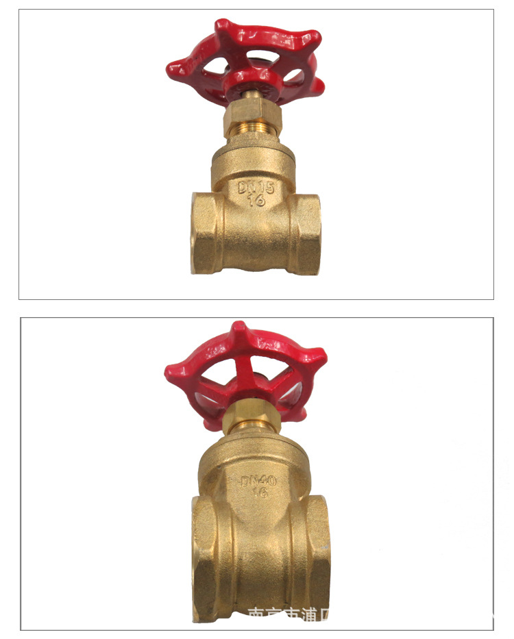 竹箦阀业丝扣黄铜闸阀表后阀z15w-16tb螺纹硬密封调节厂家直销