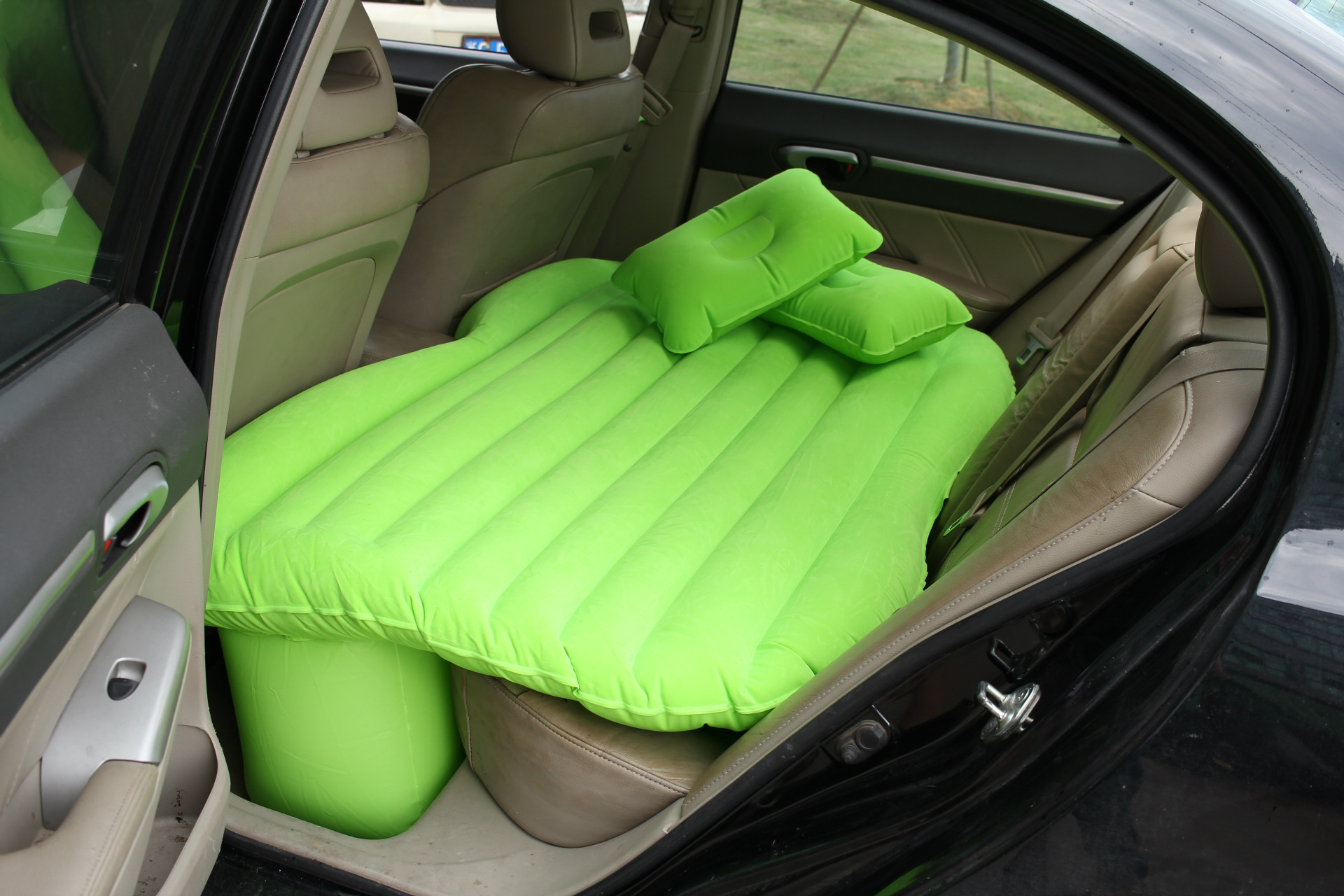 植绒汽车充气床垫 创意车载气垫床车震床 自驾旅游百货礼品批发