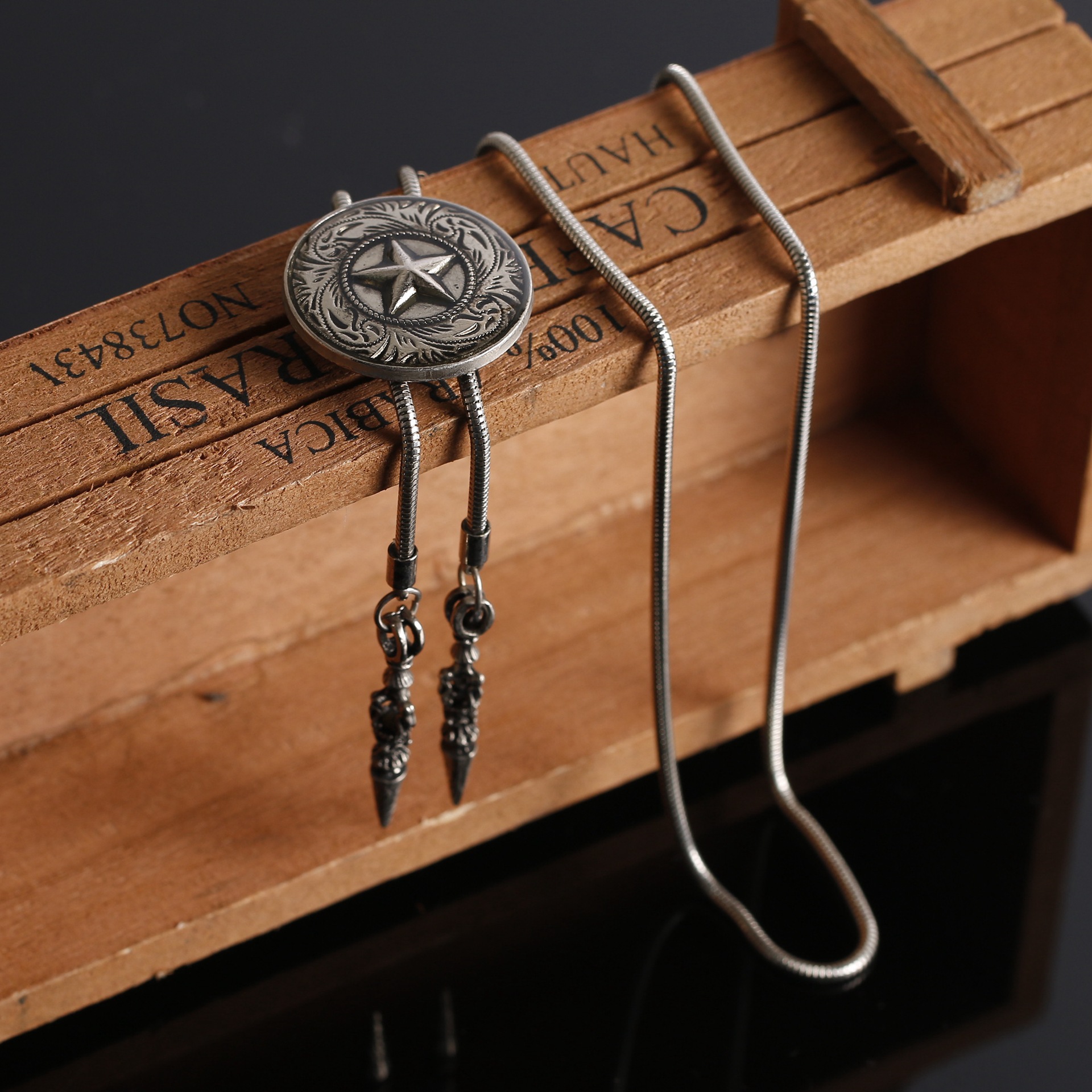 bo1-22# 金属项链波洛领带 波洛领带 男士衬衫项链批发