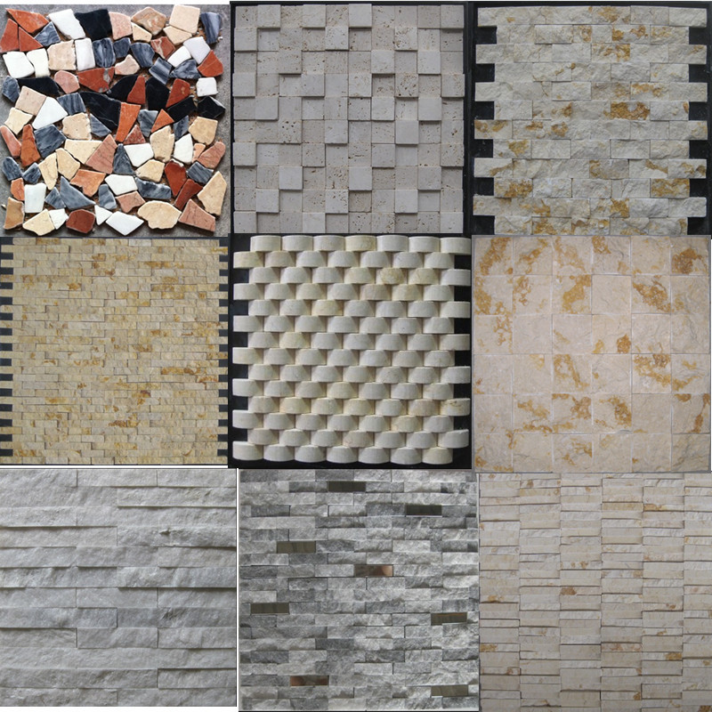 路诺 马赛克 天然 石材 大理石背景墙别墅外墙酒餐厅仿古复古