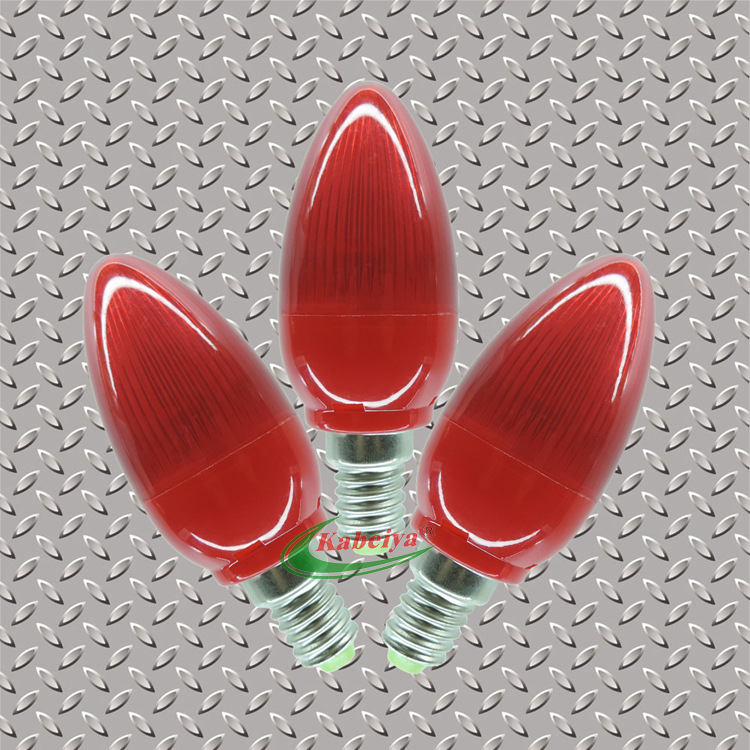 厂家直销led蜡烛灯泡高亮c35led灯泡红色e12电蜡烛灯泡婚庆红灯泡