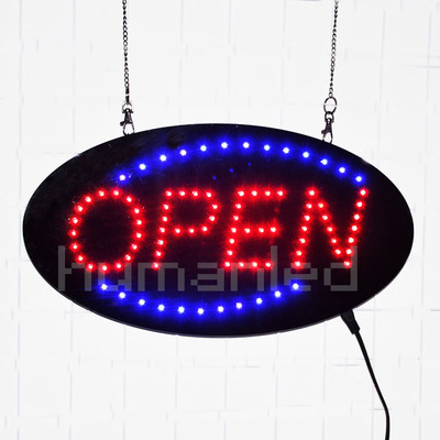 厂家直销 led广告牌 超高亮灯珠动感灯牌 open跑马灯门牌指示灯