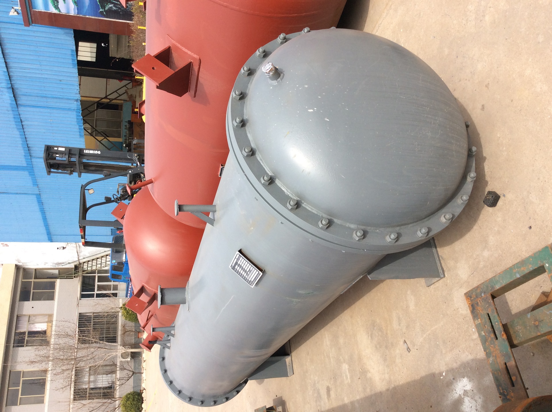 氨制冷系统用管壳冷凝器蒸发器-卧式壳管式冷凝器