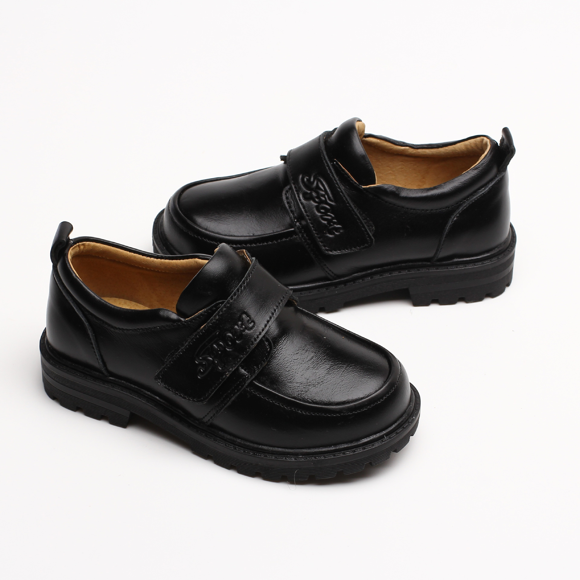 2016新款中大童皮鞋 男童黑皮鞋 学生皮鞋 男童黑色演出鞋 校鞋