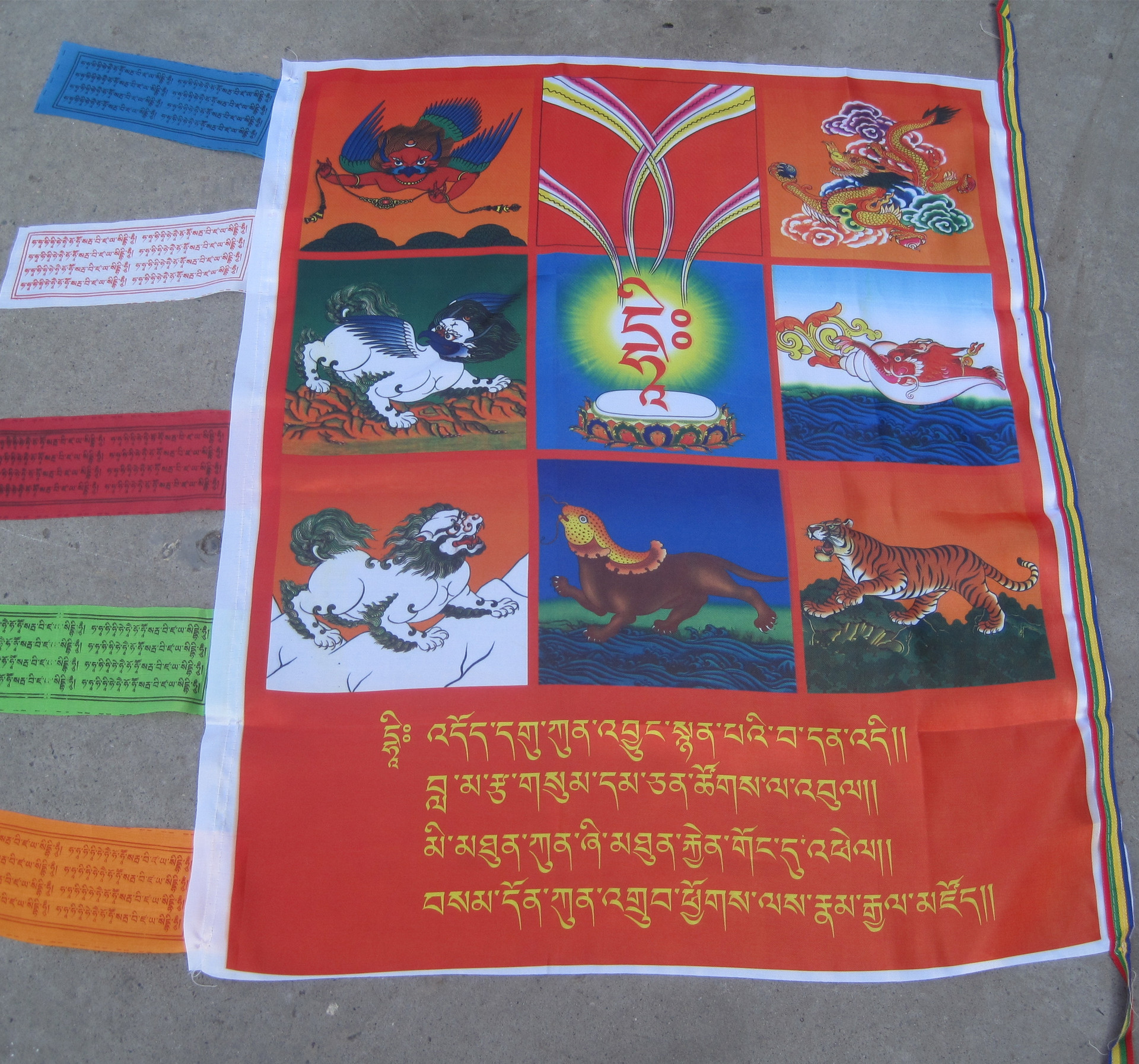 厂家直销五色彩印彩幡风马旗经旗利民民族用品品质保证