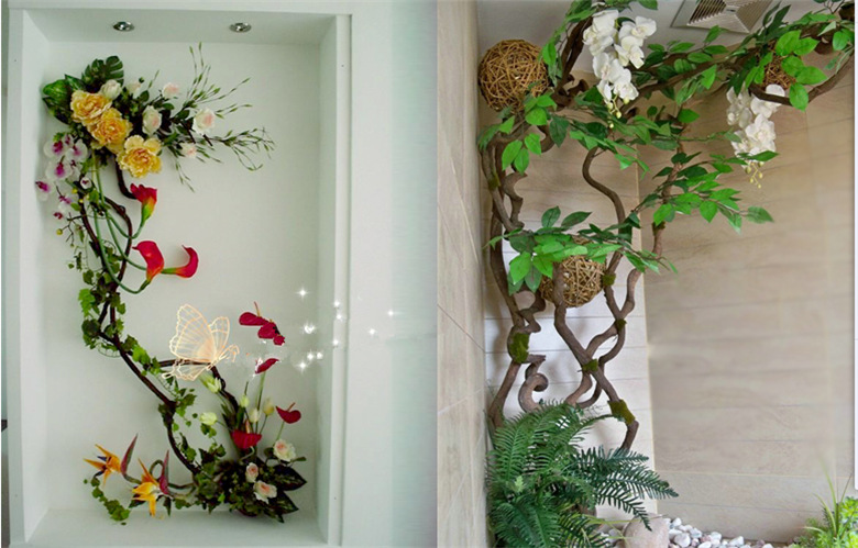 过江龙藤山藤灵芝藤软装造型藤 虫鸟栖息 枯藤 树藤 造型藤