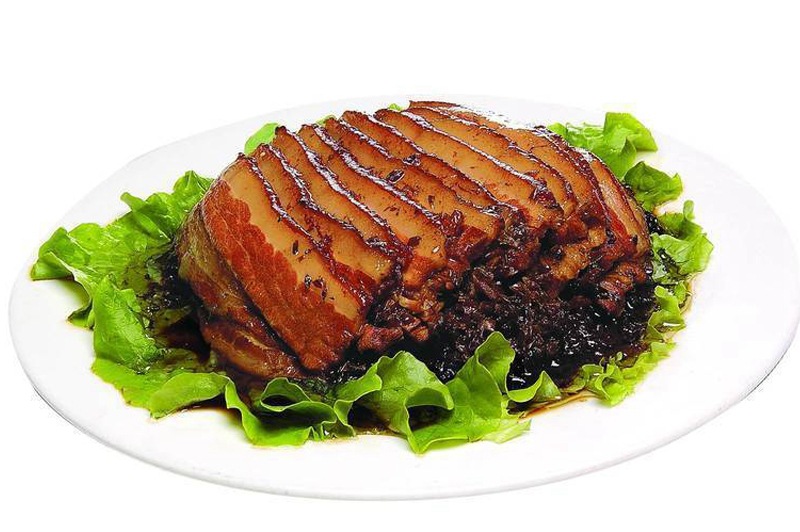 厂家直销乐山峨边特产芽菜扣肉380g马口铁罐装休闲食品特价批发