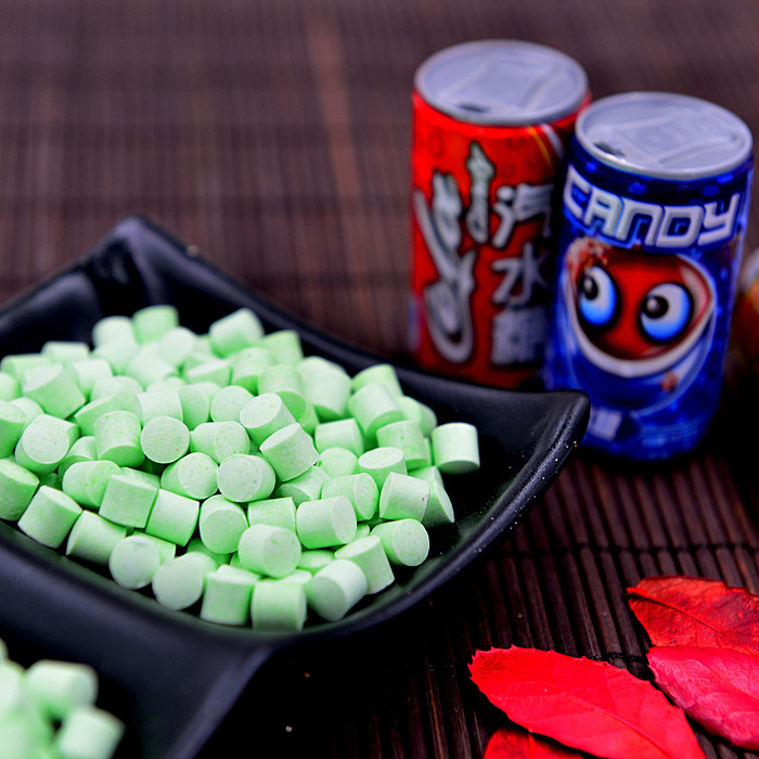 80经典怀旧零食 汽水味糖气泡糖 可乐雪碧糖果儿时回忆0.5/瓶