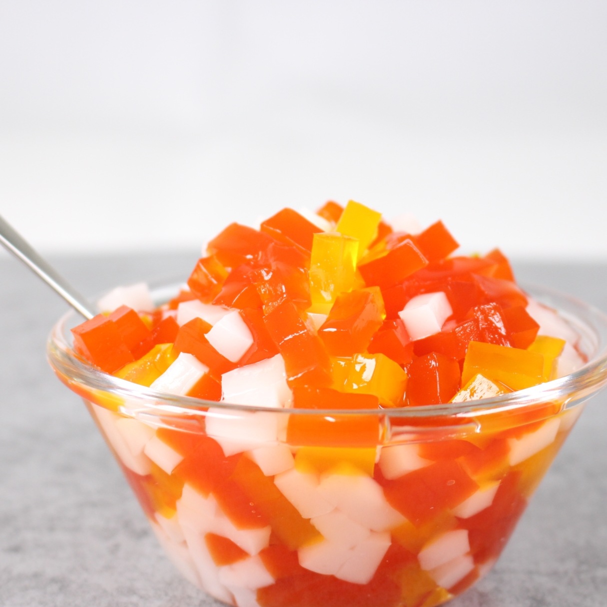 天源三彩水晶果彩色椰果果肉冰沙果味果酱珍珠奶茶原材料批发