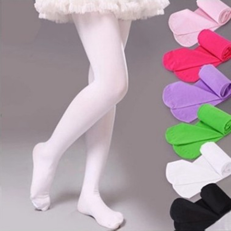 Spring and Summer Thin Children's Dance Socks 80D Velvet White Stockings Ballet Girls' Pantyhose Factory Wholesale