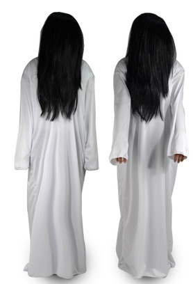 万圣节鬼屋装扮道具 白色红色恐怖吓人cos贞子女鬼成人男死神服装