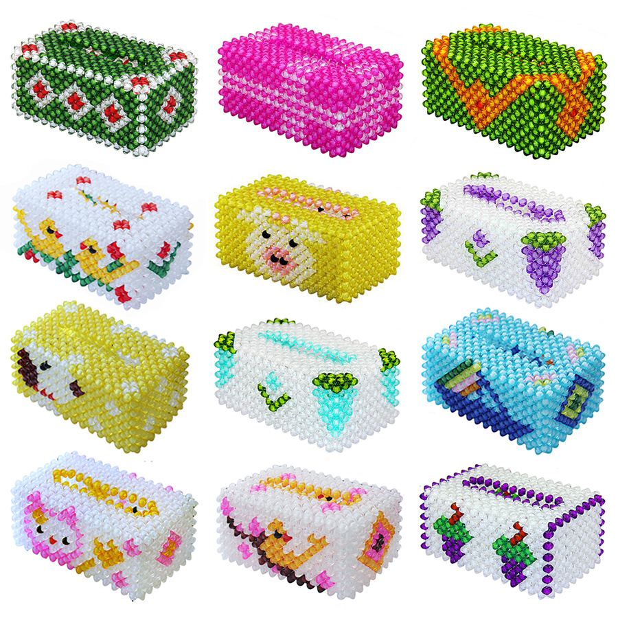 亚克力编织串珠小金鱼成品批发diy手工创意家居饰品配件