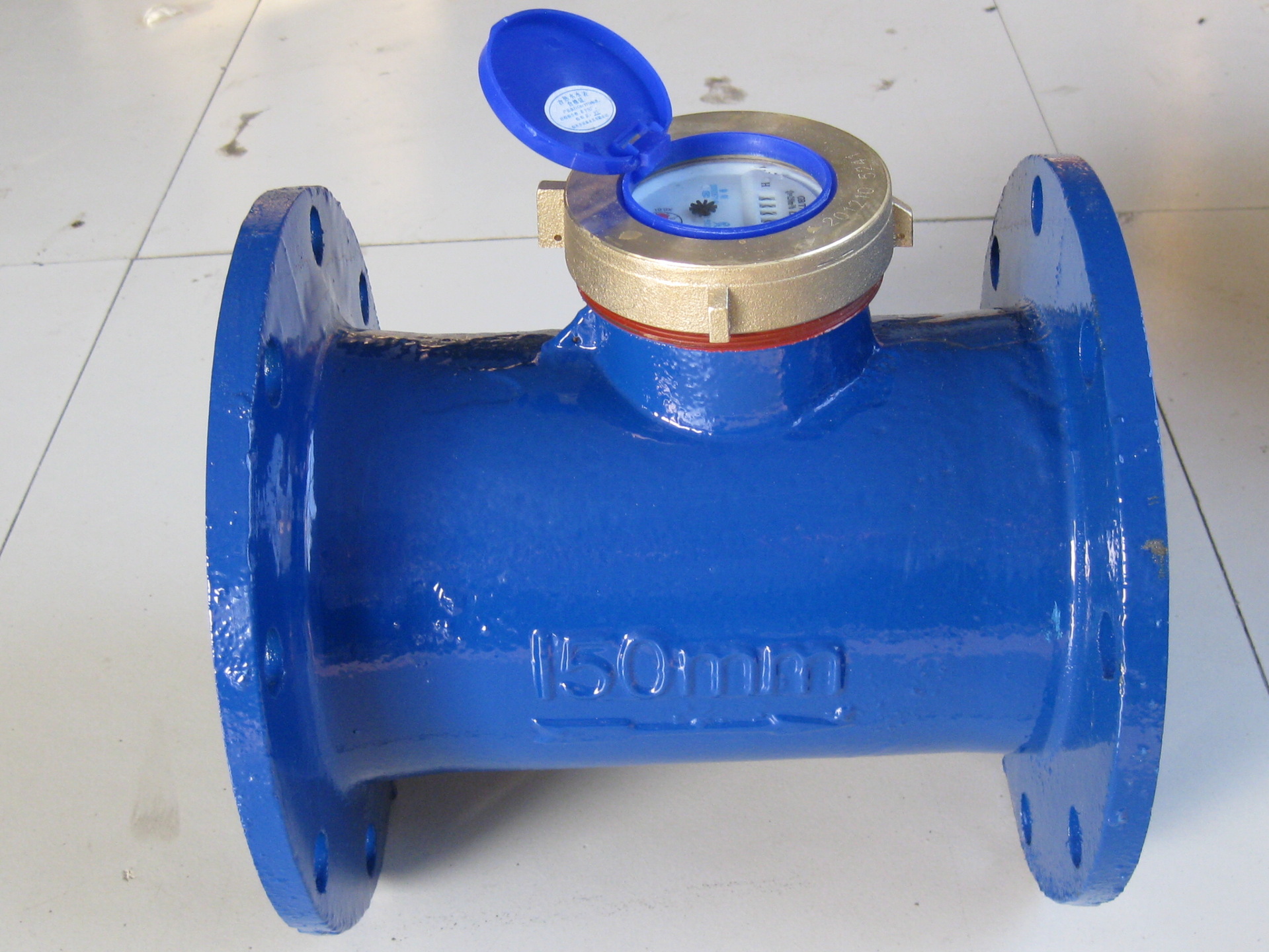 dn80-400大口径插入式水表 螺翼式机械水表 水平螺翼法兰水表-阿里巴