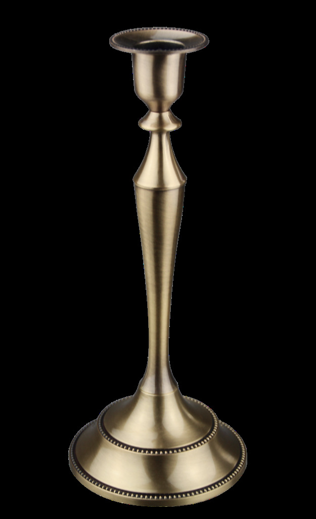 欧式婚庆单头婚礼金色银铜色复古高档酒吧ktv餐桌道具金属蜡烛台