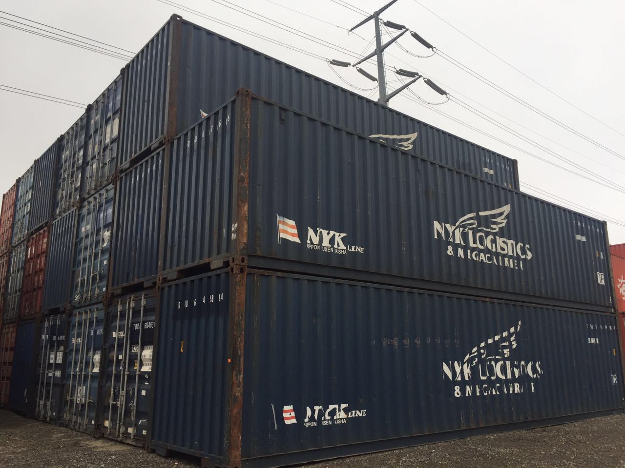 天津二手集装箱堆场40英尺高箱