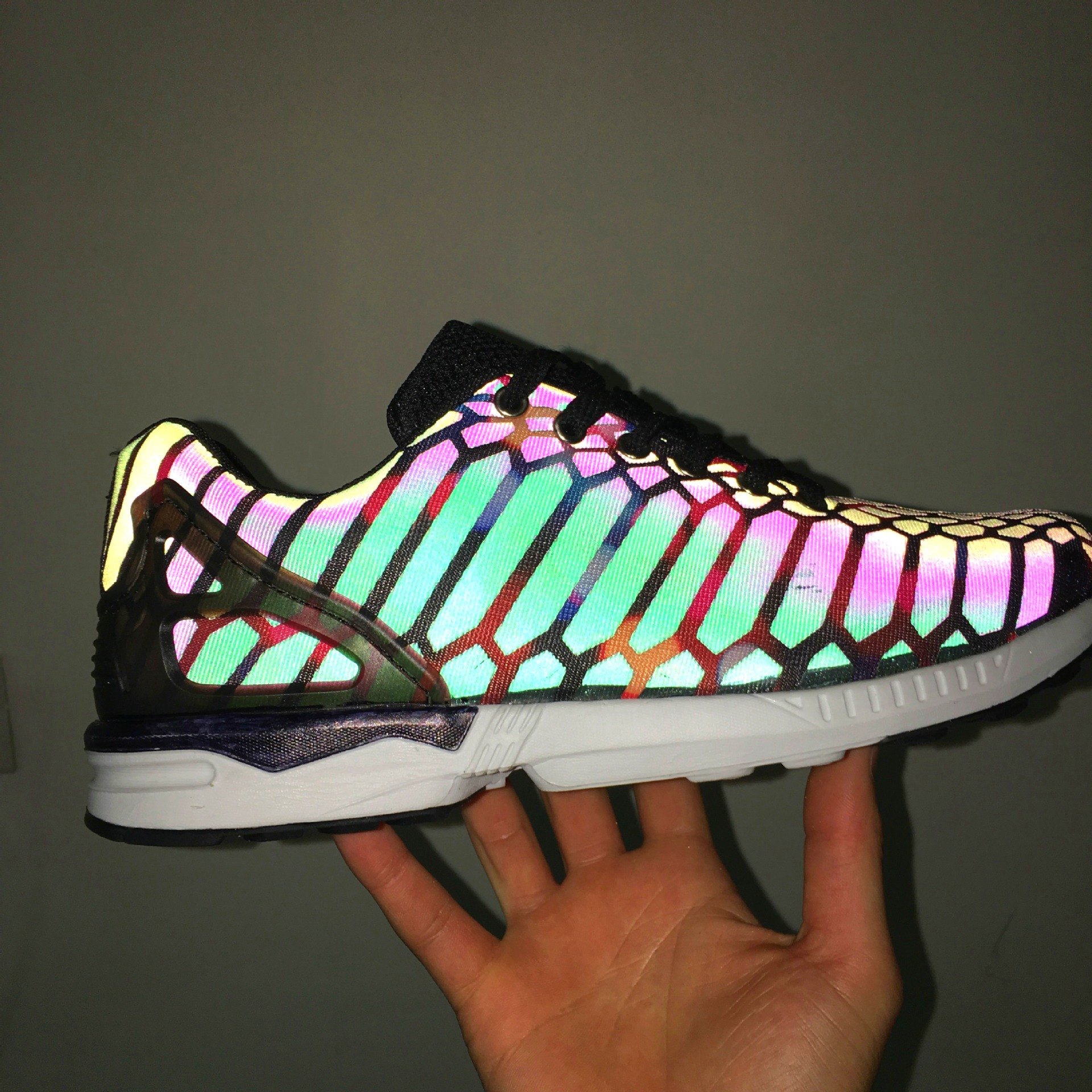 变色龙运慢跑鞋 3m反光灵蛇鞋原单男女情侣休闲运动鞋豆豆鞋