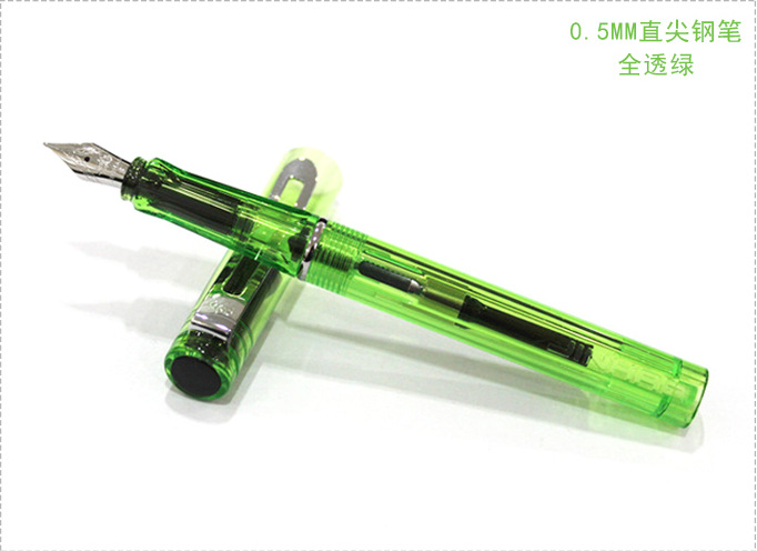 金豪599a正品透明示范正姿笔特细铱金钢笔学生财务书写免费刻字