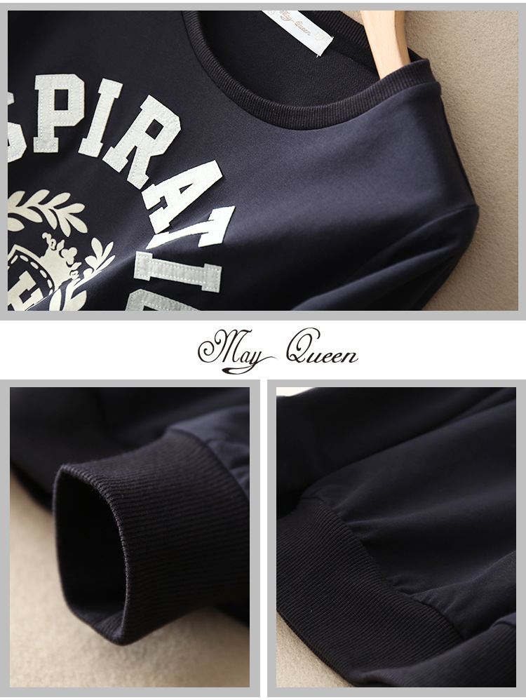 时间 8-15天 风格 学院 图案 字母 款式 套头 版型 直筒型 组合形式