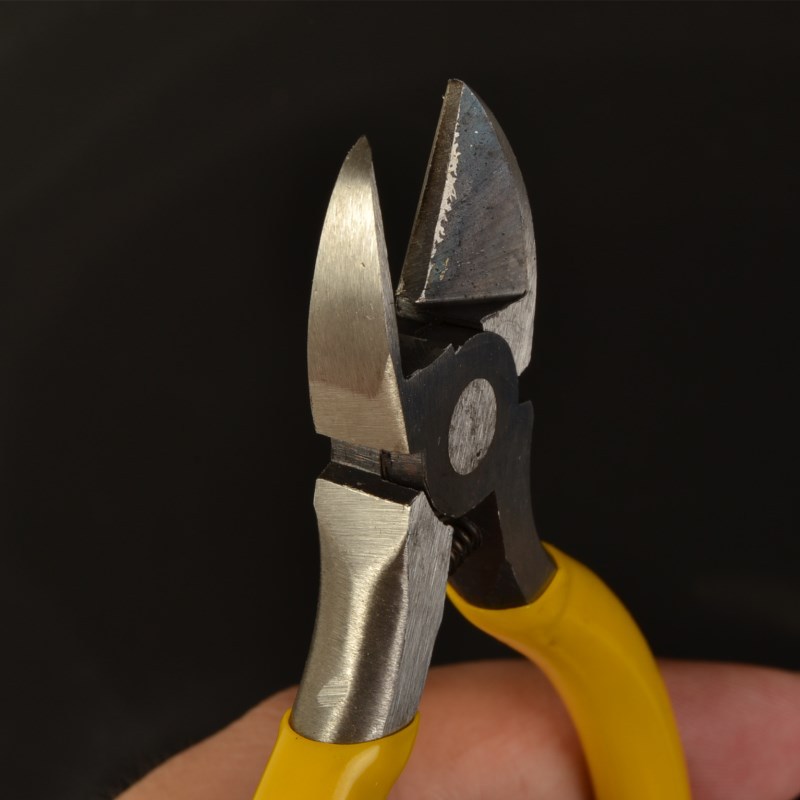 手工diy拉链钳子工具高碳钢拔牙剪齿钳迷你斜嘴钳斜口钳偏口钳子