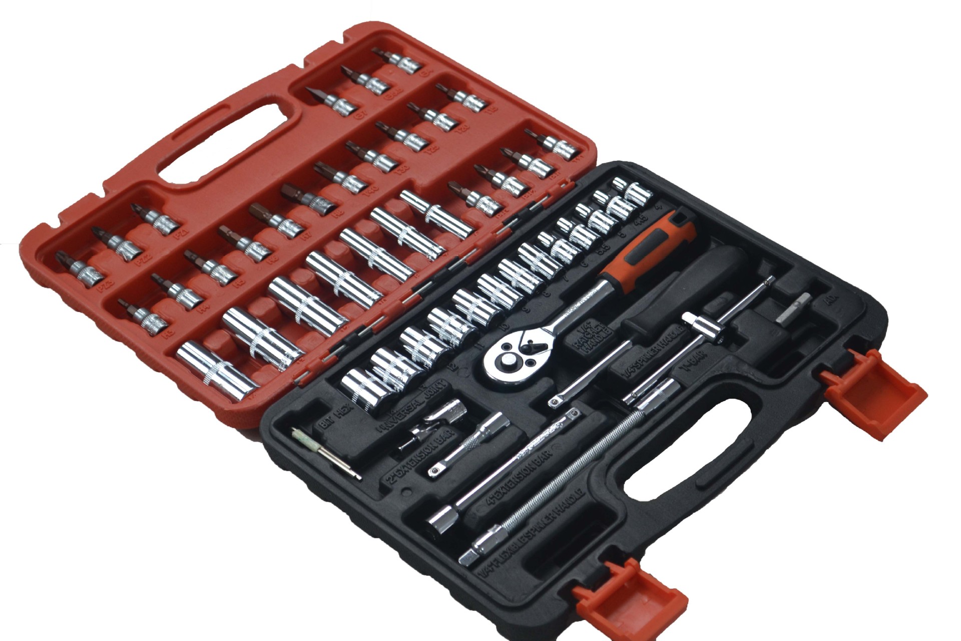 53件套装棘轮套筒扳手套装汽修汽保工具组套组合随车五金工具箱