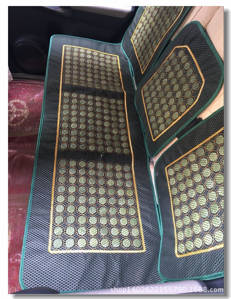 批发玉石汽车凉垫 汽车夏凉垫 夏季坐垫 单片三座通用
