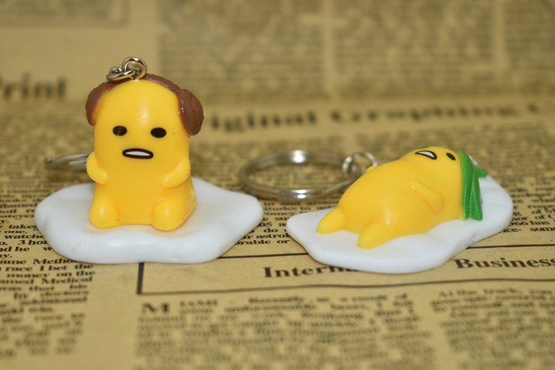 动漫摆件6款蛋黄哥 蛋黄君公仔摆件钥匙扣挂件