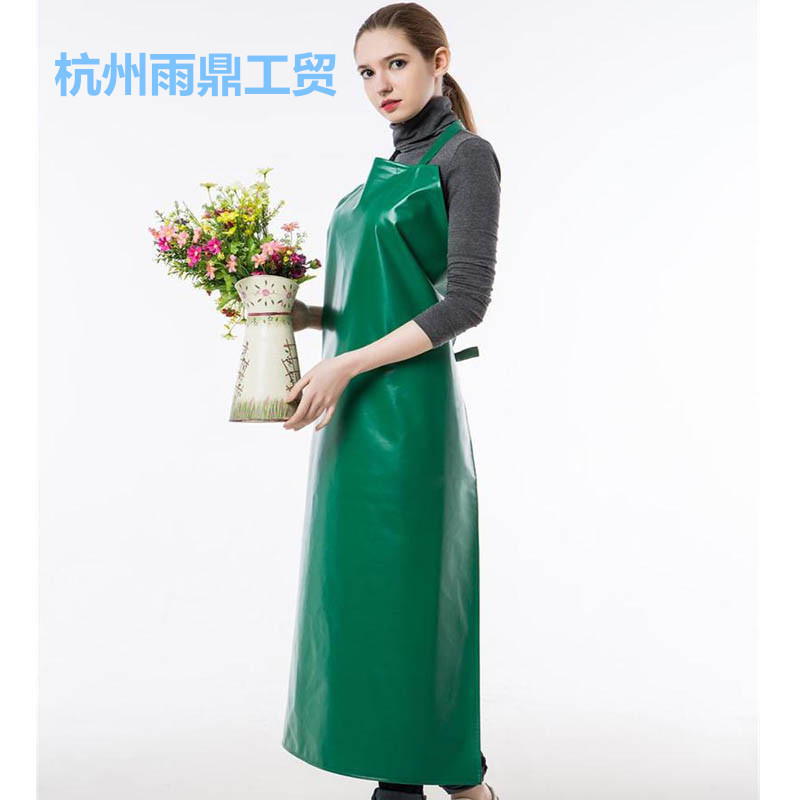 雨衣厂家定制出口美国沃尔玛环保pvc防水防污围裙农场,工业围裙