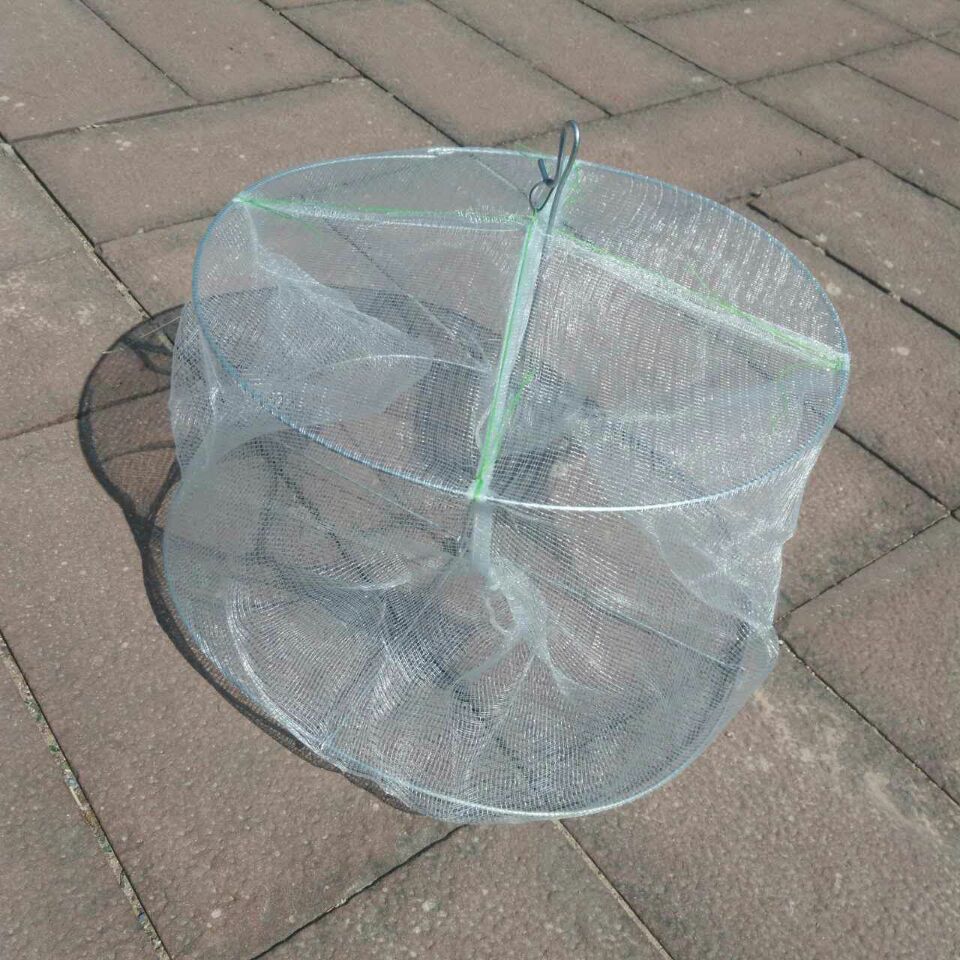 批发折叠虾笼捕鱼网笼垂钓用品圆笼渔笼螃蟹笼黄鳝泥鳅笼批发渔具